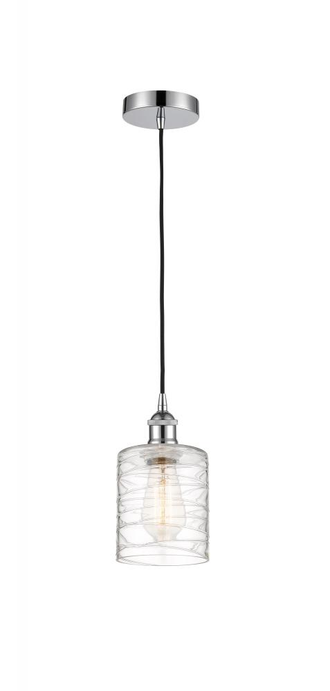 Cobbleskill - 1 Light - 5 inch - Polished Chrome - Cord hung - Mini Pendant