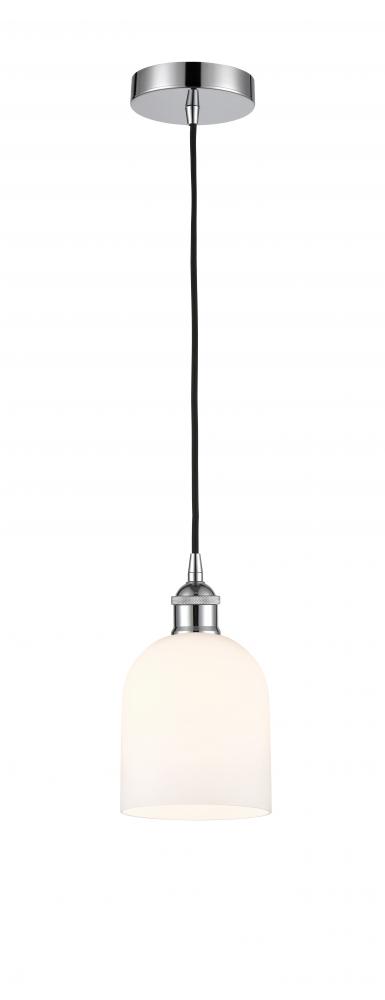 Bella - 1 Light - 6 inch - Polished Chrome - Cord hung - Mini Pendant