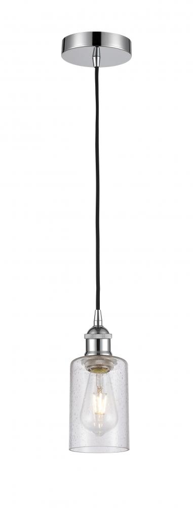 Clymer - 1 Light - 4 inch - Polished Chrome - Cord hung - Mini Pendant