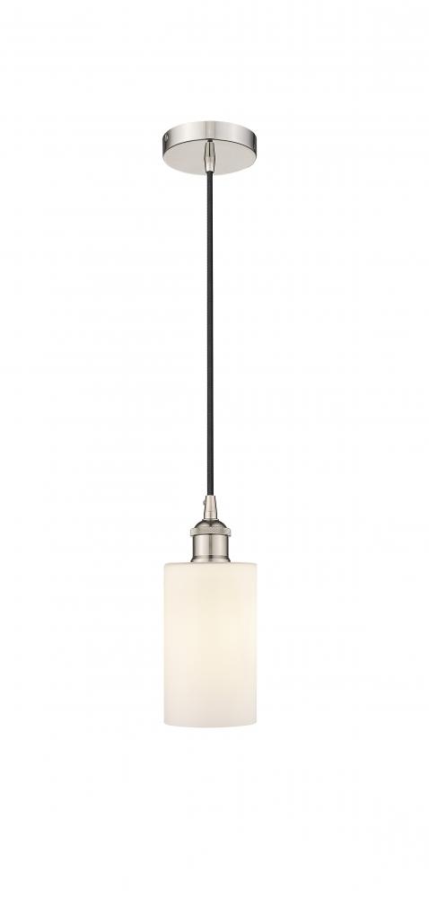 Clymer - 1 Light - 4 inch - Polished Nickel - Cord hung - Mini Pendant