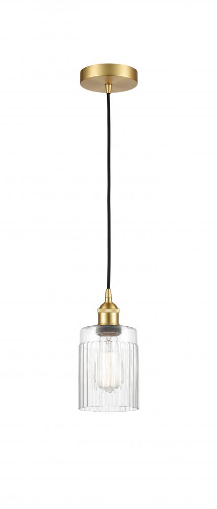 Hadley - 1 Light - 5 inch - Satin Gold - Cord hung - Mini Pendant