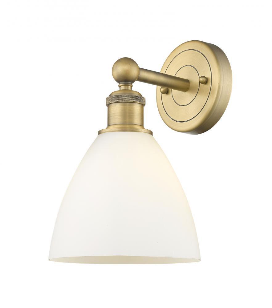 Bristol - 1 Light - 8 inch - Brushed Brass - Sconce