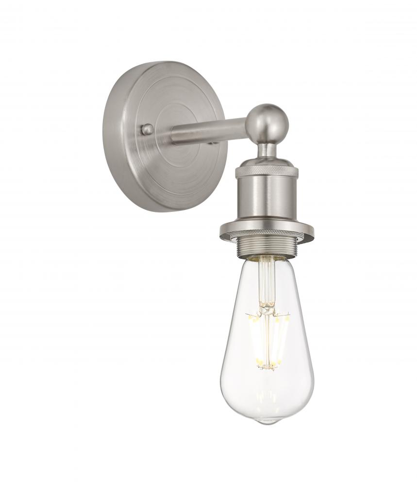 Edison - 1 Light - 5 inch - Satin Nickel - Sconce