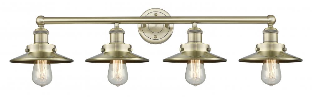 Edison - 4 Light - 35 inch - Antique Brass - Bath Vanity Light