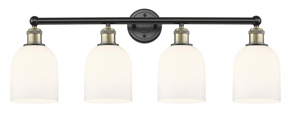 Bella - 4 Light - 33 inch - Black Antique Brass - Bath Vanity Light