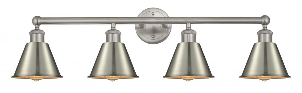 Smithfield - 4 Light - 34 inch - Brushed Satin Nickel - Bath Vanity Light