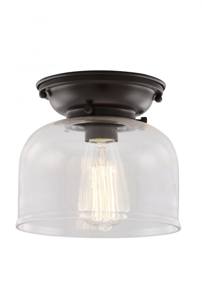 Bell - 1 Light - 8 inch - Oil Rubbed Bronze - Flush Mount