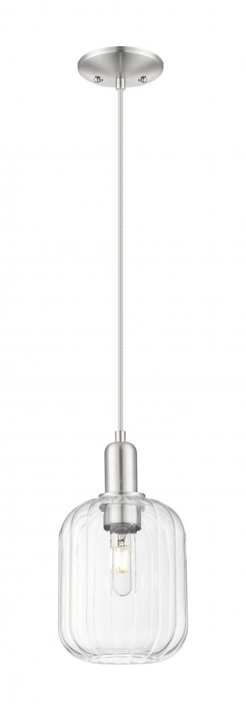 Preston - 1 Light - 6 inch - Brushed Satin Nickel - Cord hung - Mini Pendant