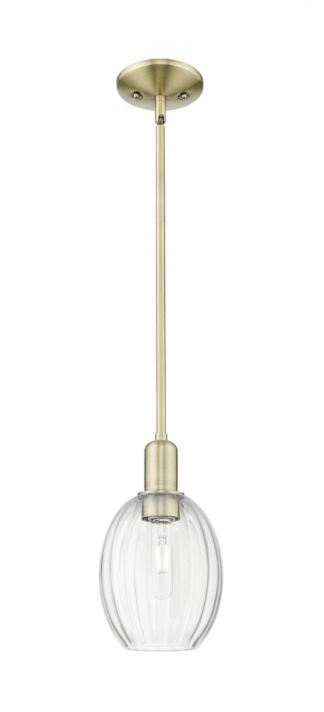 Preston - 1 Light - 6 inch - Antique Brass - Mini Pendant