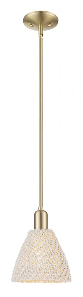 Bristol Natural - 1 Light - 6 inch - Brushed Champagne Bronze - Mini Pendant