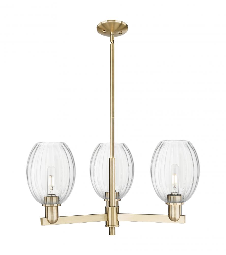 Preston - 3 Light - 18 inch - Satin Nickel - Flush Mount