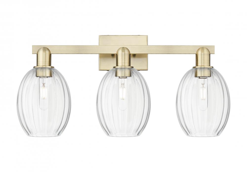 Preston - 3 Light - 26 inch - Antique Brass - Bath Vanity Light