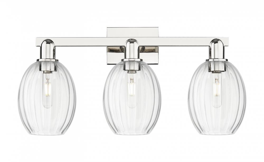 Preston - 3 Light - 26 inch - Polished Nickel - Bath Vanity Light