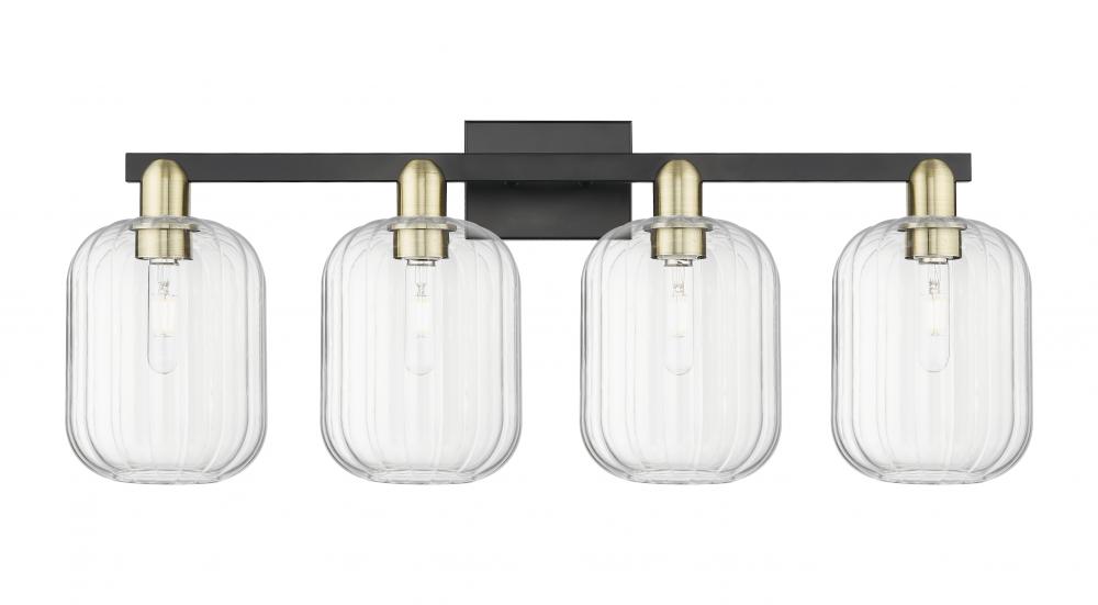 Preston - 4 Light - 36 inch - Black Antique Brass - Bath Vanity Light