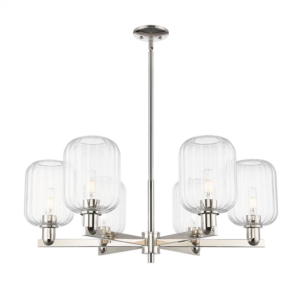 Preston - 6 Light - 24 inch - Polished Nickel - Chandelier