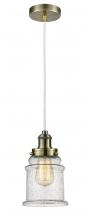Innovations Lighting 100AB-10W-1H-AB-G184 - Edison - 1 Light - 8 inch - Antique Brass - Cord hung - Mini Pendant