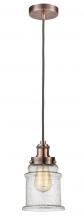 Innovations Lighting 100AC-10GY-1H-AC-G184 - Edison - 1 Light - 8 inch - Antique Copper - Cord hung - Mini Pendant