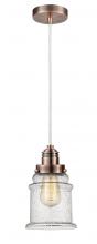 Innovations Lighting 100AC-10W-2H-AC-G184 - Winchester - 1 Light - 8 inch - Antique Copper - Cord hung - Mini Pendant
