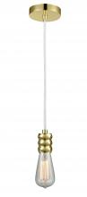 Innovations Lighting 100GD-10W-5GD - Gatsby - 1 Light - 2 inch - Gold - Cord hung - Mini Pendant
