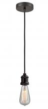 Innovations Lighting 100OB-10BK-1OB - Edison - 1 Light - 2 inch - Oil Rubbed Bronze - Cord hung - Mini Pendant