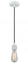 Innovations Lighting 100W-10BK-2W - Winchester - 1 Light - 2 inch - White - Cord hung - Mini Pendant