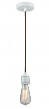 Innovations Lighting 100W-10BR-2W - Winchester - 1 Light - 2 inch - White - Cord hung - Mini Pendant