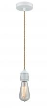 Innovations Lighting 100W-10RE-2W - Winchester - 1 Light - 2 inch - White - Cord hung - Mini Pendant