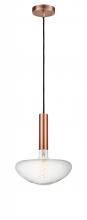 Innovations Lighting 198-1P-AC-BB250LED - Edison - 1 Light - 10 inch - Antique Copper - Cord hung - Mini Pendant