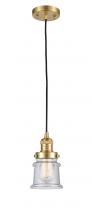 Innovations Lighting 201C-SG-G184S - Canton - 1 Light - 5 inch - Satin Gold - Cord hung - Mini Pendant