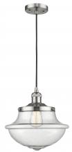 Innovations Lighting 201C-SN-G544 - Oxford - 1 Light - 12 inch - Brushed Satin Nickel - Cord hung - Mini Pendant