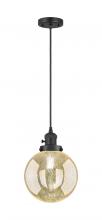 Innovations Lighting 201CSW-BK-G208-8 - Beacon - 1 Light - 8 inch - Matte Black - Cord hung - Mini Pendant