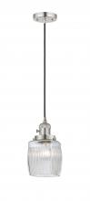 Innovations Lighting 201CSW-PN-G302 - Colton - 1 Light - 6 inch - Polished Nickel - Cord hung - Mini Pendant