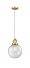 Innovations Lighting 201CSW-SG-G204-8 - Beacon - 1 Light - 8 inch - Satin Gold - Cord hung - Mini Pendant