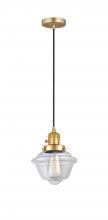 Innovations Lighting 201CSW-SG-G532 - Oxford - 1 Light - 7 inch - Satin Gold - Cord hung - Mini Pendant