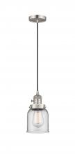 Innovations Lighting 201CSW-SN-G52 - Bell - 1 Light - 5 inch - Brushed Satin Nickel - Cord hung - Mini Pendant