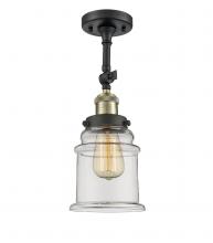 Innovations Lighting 201F-BAB-G182-LED - Canton - 1 Light - 6 inch - Black Antique Brass - Adjustable Semi-Flush Mount