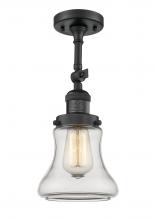 Innovations Lighting 201F-BK-G192 - Bellmont - 1 Light - 6 inch - Matte Black - Semi-Flush Mount