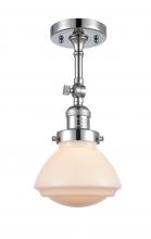 Innovations Lighting 201F-PC-G321 - Olean - 1 Light - 7 inch - Polished Chrome - Adjustable Semi-Flush Mount
