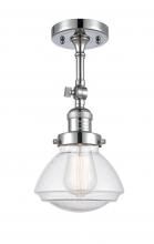 Innovations Lighting 201F-PC-G324 - Olean - 1 Light - 7 inch - Polished Chrome - Adjustable Semi-Flush Mount