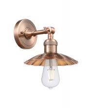 Innovations Lighting 203-AC-M17-AC - Scallop - 1 Light - 8 inch - Antique Copper - Sconce