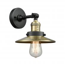 Innovations Lighting 203-BAB-M4-AB - Railroad - 1 Light - 8 inch - Black Antique Brass - Sconce