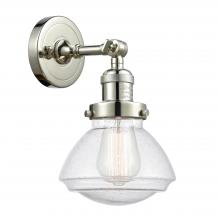 Innovations Lighting 203-PN-G324 - Olean - 1 Light - 7 inch - Polished Nickel - Adjustable Sconce