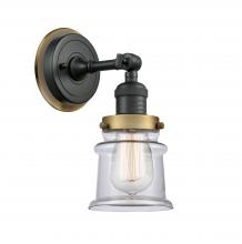 Innovations Lighting 203BK-BPBB-HRBB-G182S - Canton - 1 Light - 5 inch - Matte Black - Sconce