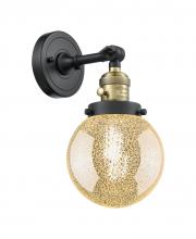 Innovations Lighting 203SW-BAB-G208-6 - Beacon - 1 Light - 6 inch - Black Antique Brass - Adjustable Sconce