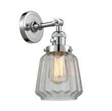 Innovations Lighting 203SW-PC-G142-LED - Chatham - 1 Light - 7 inch - Polished Chrome - Adjustable Sconce