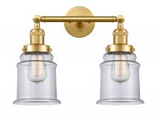 Innovations Lighting 208-SG-G182 - Canton - 2 Light - 17 inch - Satin Gold - Bath Vanity Light