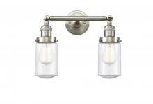 Innovations Lighting 208-SN-G314 - Dover - 2 Light - 14 inch - Brushed Satin Nickel - Bath Vanity Light