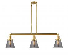 Innovations Lighting 213-SG-G63 - Cone - 3 Light - 39 inch - Satin Gold - Stem Hung - Island Light