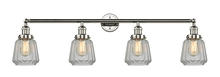 Innovations Lighting 215-PN-G142-LED - Chatham - 4 Light - 42 inch - Polished Nickel - Bath Vanity Light