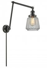 Innovations Lighting 238-OB-G142-LED - Chatham - 1 Light - 8 inch - Oil Rubbed Bronze - Swing Arm